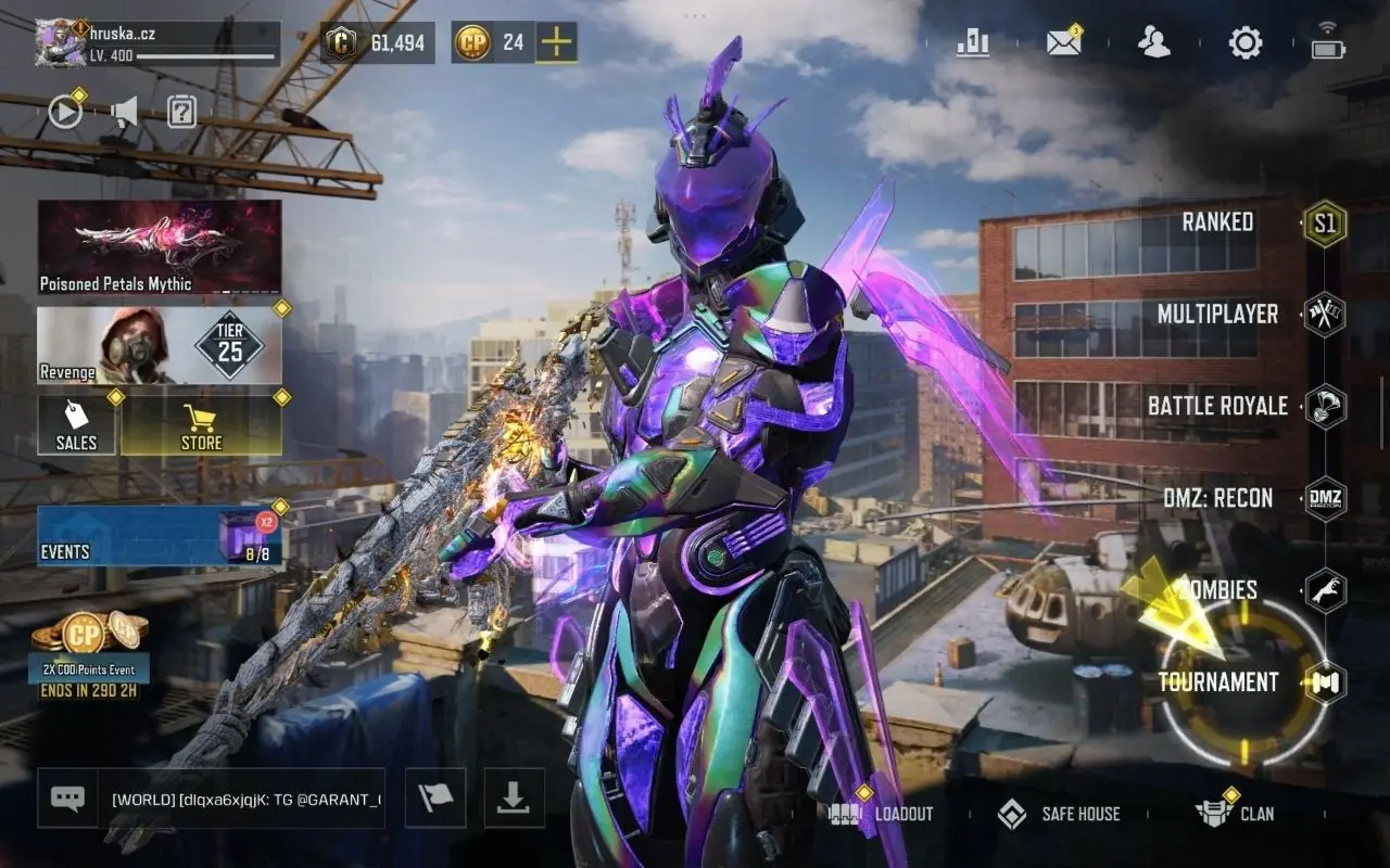 اکانت لجندری فول متیک با AK117 و Ghost
